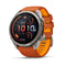Garmin fenix 9 Pro – inReach, 51 mm Titanium with Autumn Orange/Spark Orange Silicone Band