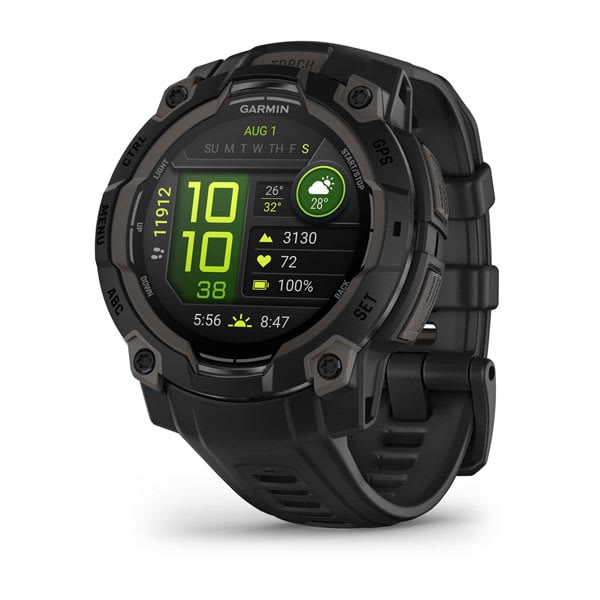 Garmin Instinct 3 45mm AMOLED Rugged GPS Smartwatch with Flashlight