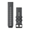 Garmin QuickFit 26 mm watch band, slate gray/black silicone 1