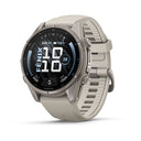 Garmin fenix 9 – 43 mm, Titanium with Fog Gray Silicone Band