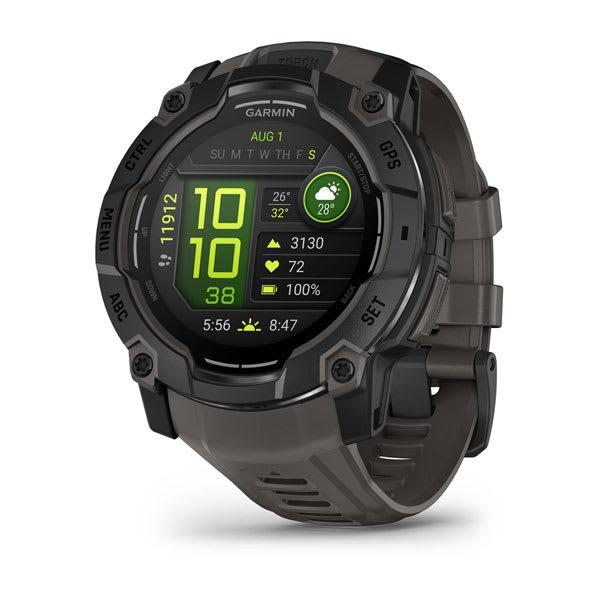 Garmin Instinct 3 50 mm AMOLED rugged GPS smartwatch, Black/Charcoal 1