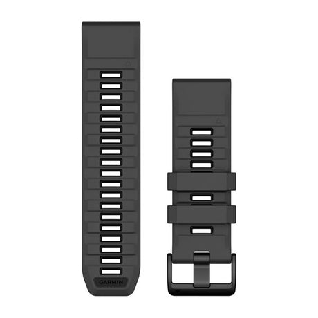 Garmin QuickFit 26 mm watch band, graphite/black silicone 1