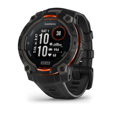 Garmin Instinct 3 45 mm Solar rugged GPS smartwatch, Black 1