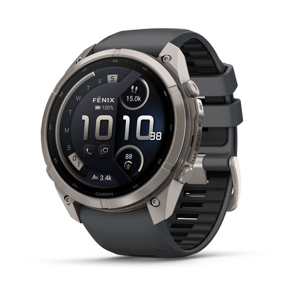 Garmin fenix 9 Pro – inReach, 51 mm Titanium with Graphite/Black Silicone Band