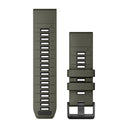 Garmin QuickFit 26 mm watch band, olive drab/black silicone 1