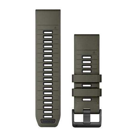 Garmin QuickFit 26 mm watch band, olive drab/black silicone 1
