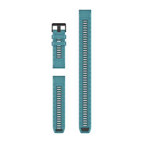 Garmin QuickFit 26 mm watch band, turquoise silicone (3-piece dive set) 1