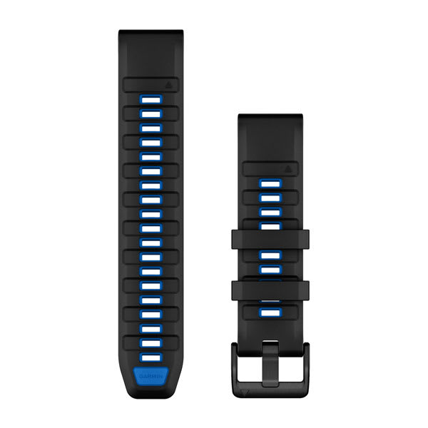 Garmin QuickFit 22 mm watch band, black/pilot blue 1