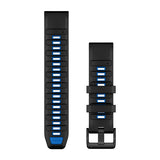 Garmin QuickFit 22 mm watch band, black/pilot blue 1