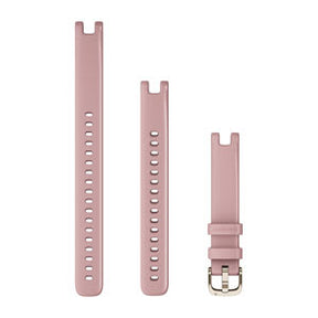 Garmin Lily 14 mm Silicone Watch Band – Dust Rose with Cream Gold Hardware
