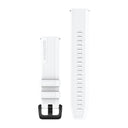 Garmin Quick Release Bands (20 mm) - Silicone / White with Black Hardware