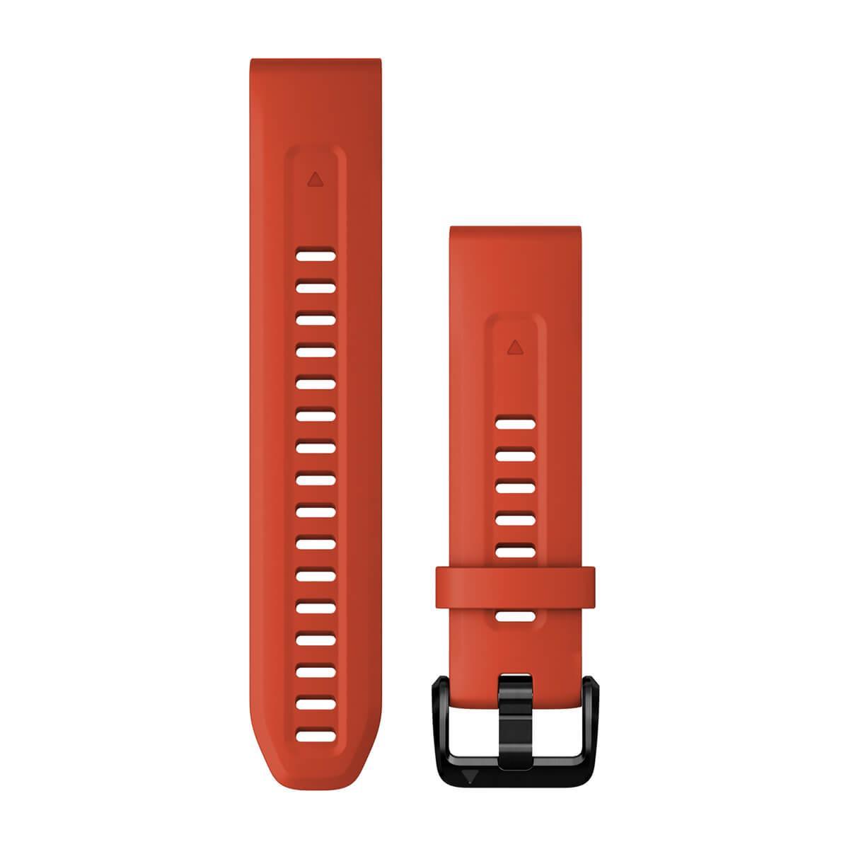 Garmin QuickFit 20 Watch Bands - Silicone / Flame Red