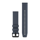 Garmin Quick Release Bands (20 mm) - Silicone / Granite Blue with Black Hardware