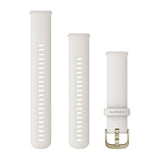 Garmin Quick Release Bands (20 mm) - Silicone / Ivory with Cream Gold Hardware