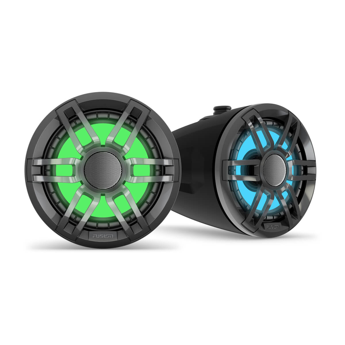 Fusion XS Series 6.5 in Wake Tower Speakers with RGB LED, Sports Black (010-02583-01)