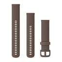 Garmin Quick Release Bands (20 mm) - Silicone / Cocoa