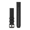 Garmin Quick Release Bands (20 mm) - Silicone / Black with Black Hardware