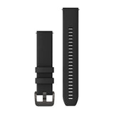 Garmin Quick Release Bands (20 mm) - Silicone / Black with Black Hardware