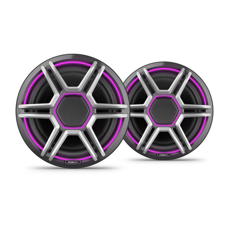 Fusion Apollo LED Marine Speakers, 8.8 in, Sports Gray Grilles (010-02918-23)