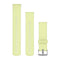 Garmin Quick Release Bands (22 mm) - Silicone / Citron with Silver Hardware