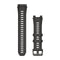 Garmin Instinct 3 45 mm and Instinct Crossover AMOLED 22 mm Watch Bands - Charcoal Silicone with Metal Buckle
