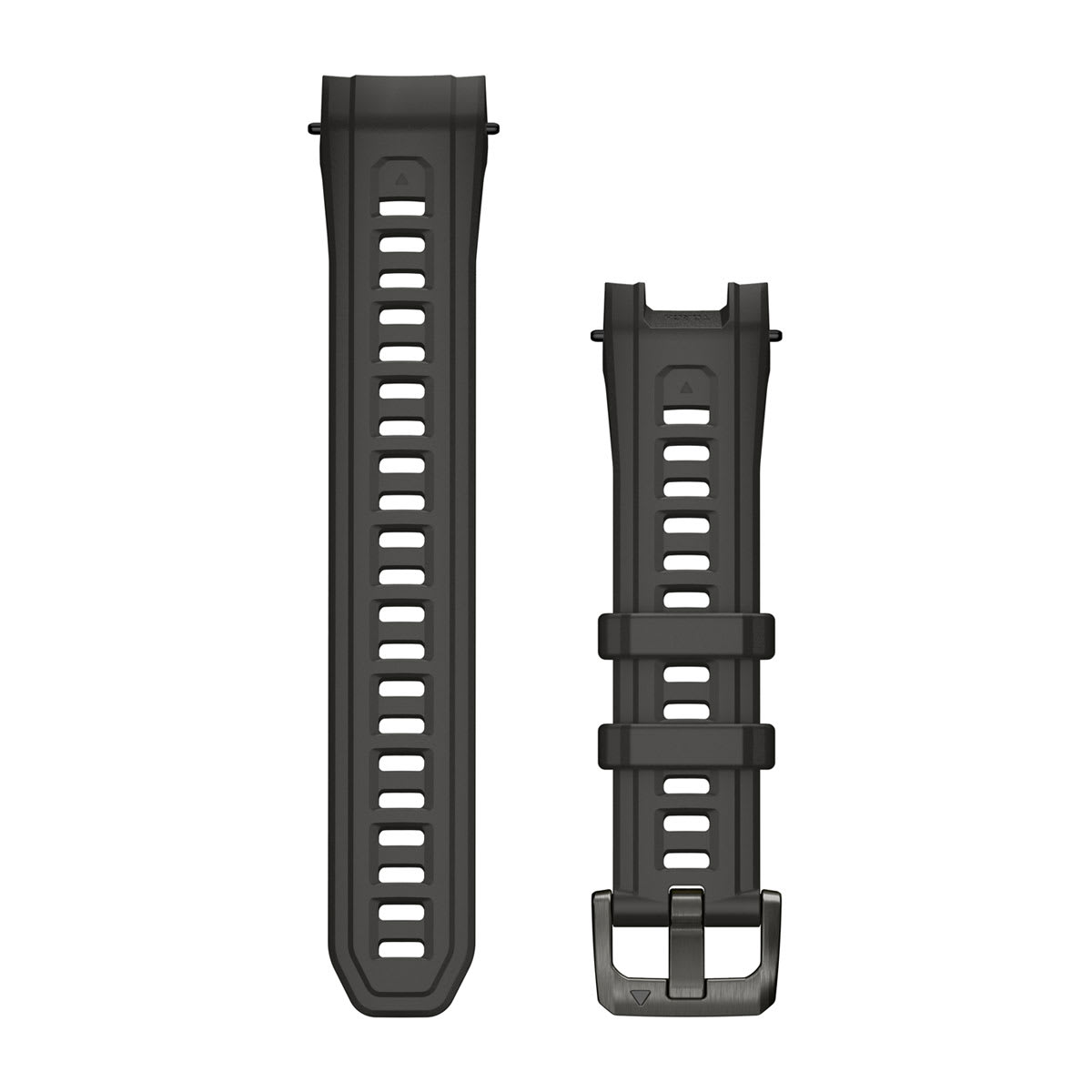 Garmin Instinct 3 45 mm and Instinct Crossover AMOLED 22 mm Watch Bands - Charcoal Silicone with Metal Buckle