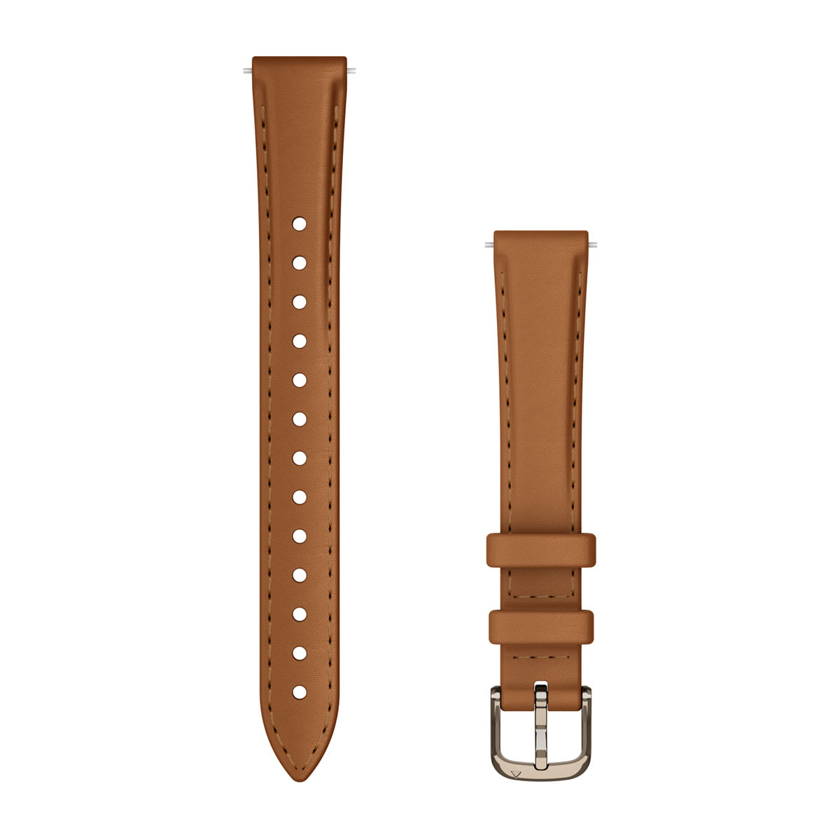 Garmin Lily 2 Bands (14 mm) - Tan Leather with Cream Gold Hardware