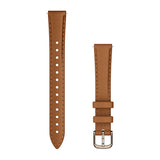 Garmin Lily 2 Bands (14 mm) - Tan Leather with Cream Gold Hardware