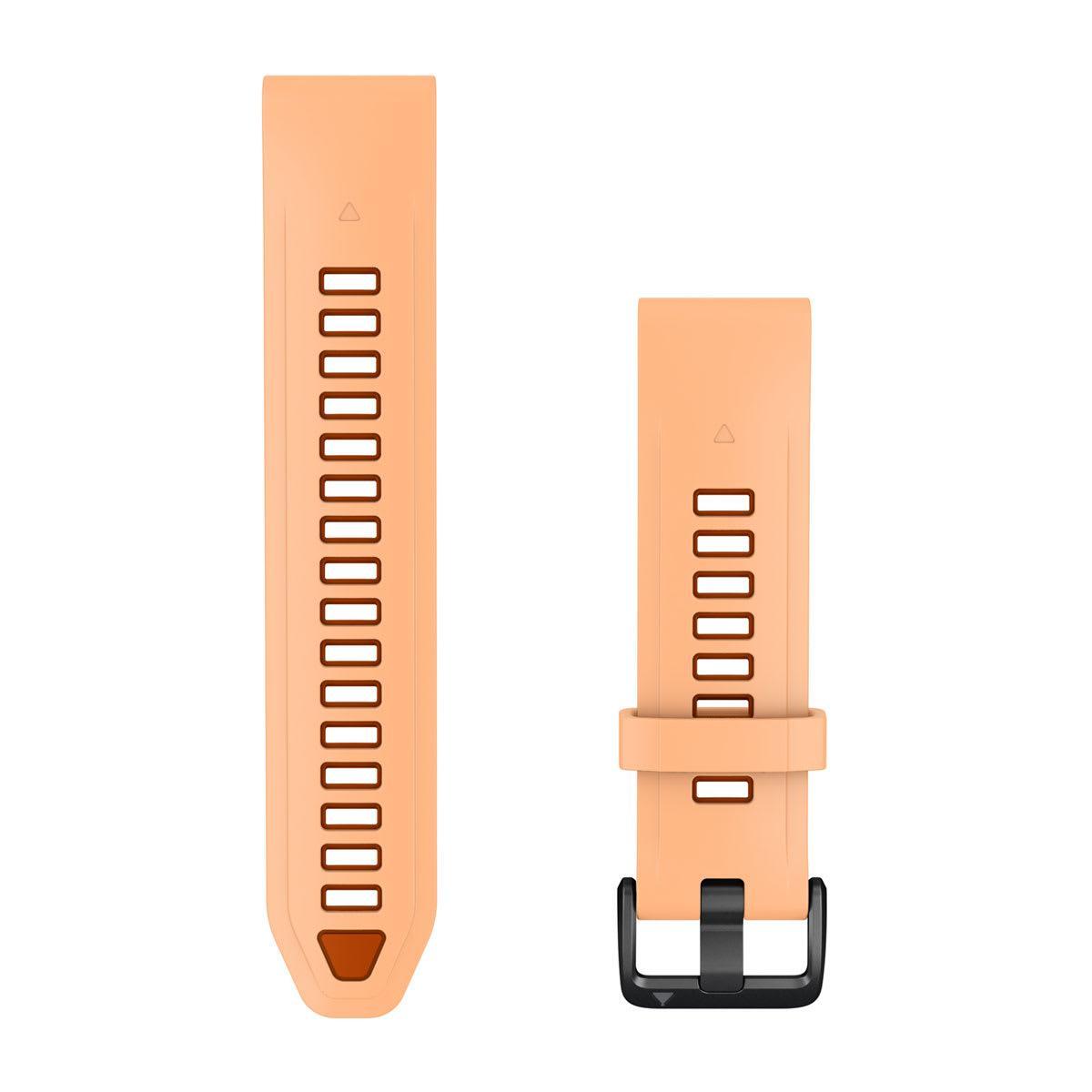 Garmin QuickFit 20 Watch Bands - Silicone / Shell Pink/Autumn Orange