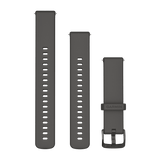 Garmin Quick Release Bands (18 mm) - Silicone / Pebble Gray with Slate Hardware