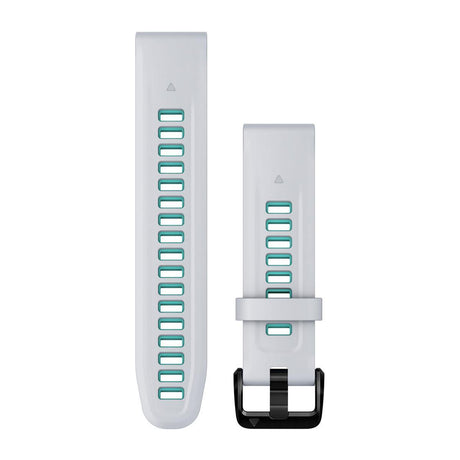 Garmin QuickFit 20 Watch Bands - Silicone / Whitestone/Aqua