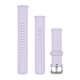 Garmin Quick Release Bands (18 mm) - Silicone / Periwinkle with Silver Hardware