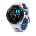 Garmin Forerunner 265 AMOLED GPS Running Smartwatch – 46 mm / Whitestone / Tidal Blue