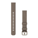 Garmin Lily 2 Bands (14 mm) - Coffee Nylon with Cream Gold Hardware