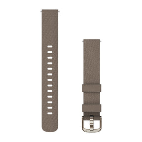 Garmin Lily 2 Bands (14 mm) - Coffee Nylon with Cream Gold Hardware