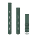 Garmin Lily 2 Bands (14 mm) - Jasper Green Silicone with Jasper Green Hardware