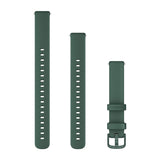 Garmin Lily 2 Bands (14 mm) - Jasper Green Silicone with Jasper Green Hardware