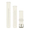 Garmin Quick Release Bands (18 mm) - Silicone / Bone with Lunar Gold Hardware