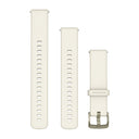 Garmin Quick Release Bands (18 mm) - Silicone / Bone with Lunar Gold Hardware