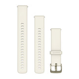 Garmin Quick Release Bands (18 mm) - Silicone / Bone with Lunar Gold Hardware