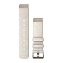 Garmin QuickFit 20 Watch Bands - Fabric / Cream Heathered Nylon with Soft Gold Hardware