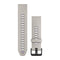 Garmin QuickFit 20 Watch Bands - Silicone / Fog Gray/Lavender