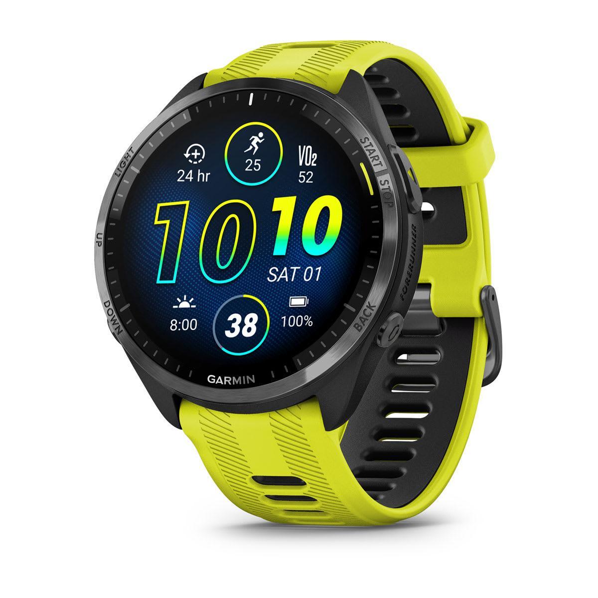Garmin Forerunner 965 AMOLED GPS Running Smartwatch – Amp Yellow / Black