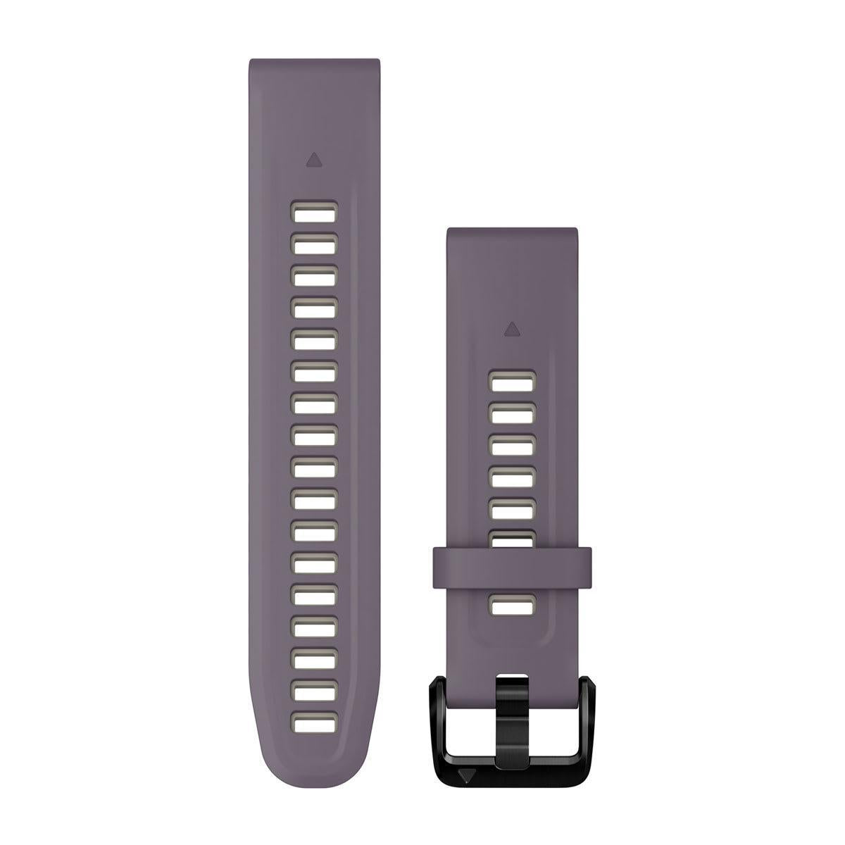 Garmin QuickFit 20 Watch Bands - Silicone / Deep Orchid/Light Sand