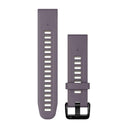 Garmin QuickFit 20 Watch Bands - Silicone / Deep Orchid/Light Sand