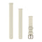 Garmin Lily 2 Bands (14 mm) - Coconut Silicone with Cream Gold Hardware