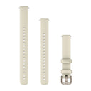 Garmin Lily 2 Bands (14 mm) - Coconut Silicone with Cream Gold Hardware