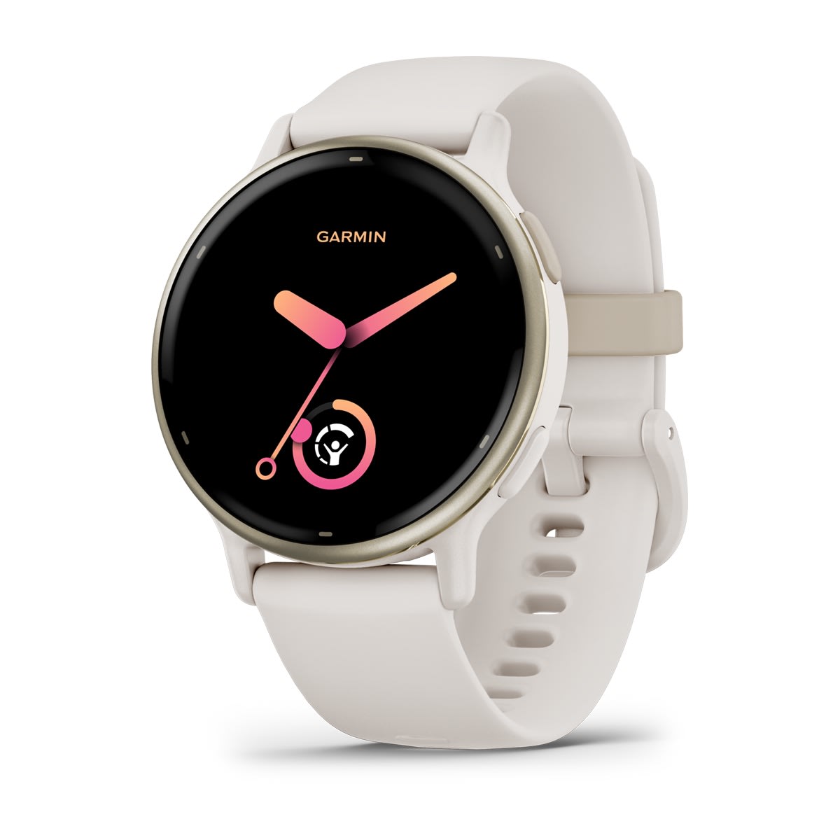 Garmin vívoactive 5 AMOLED GPS Fitness Smartwatch – Ivory and Cream Gold