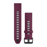 Garmin QuickFit 20 Watch Bands - Silicone / Merlot/Graphite
