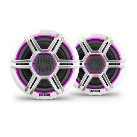 Fusion Apollo LED Marine Speakers, 6.5 in, Sports White Grilles (010-02918-01)